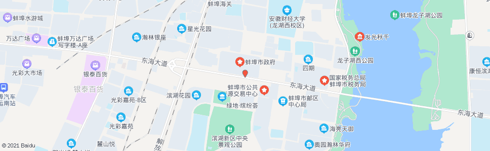 蚌埠第二人民医院(国治街南)_公交站地图_蚌埠公交_妙搜公交查询2024