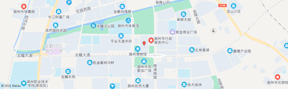 滁州市政府_公交站地图_滁州公交_妙搜公交查询2024