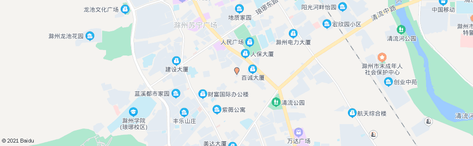 滁州建行大楼_公交站地图_滁州公交_妙搜公交查询2025