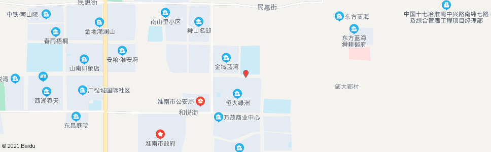 淮南淮师附小山南校区站_公交站地图_淮南公交_妙搜公交查询2024