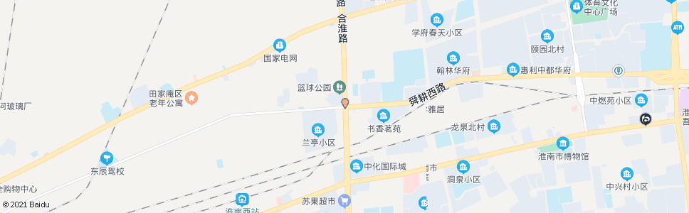 淮南泉山路(舜耕西路)_公交站地图_淮南公交_妙搜公交查询2025