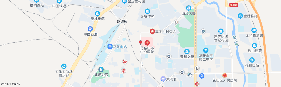 马鞍山中心医院_公交站地图_马鞍山公交_妙搜公交查询2024