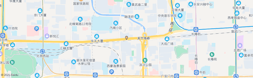 北京天宁寺桥西_公交站地图_北京公交_妙搜公交查询2024