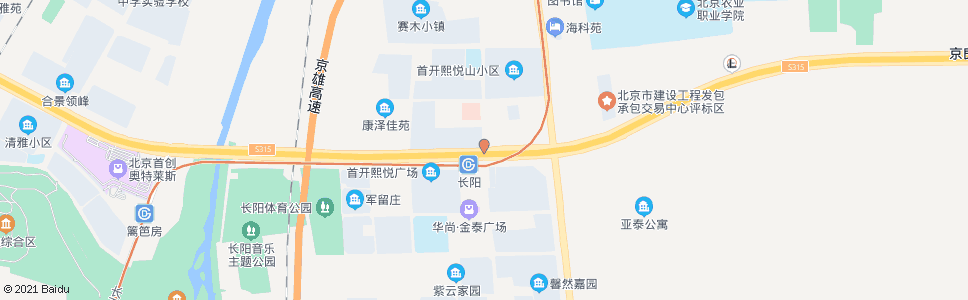 北京长阳路西口_公交站地图_北京公交_妙搜公交查询2024