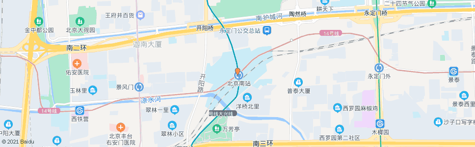 北京京南家园_公交站地图_北京公交_妙搜公交查询2024