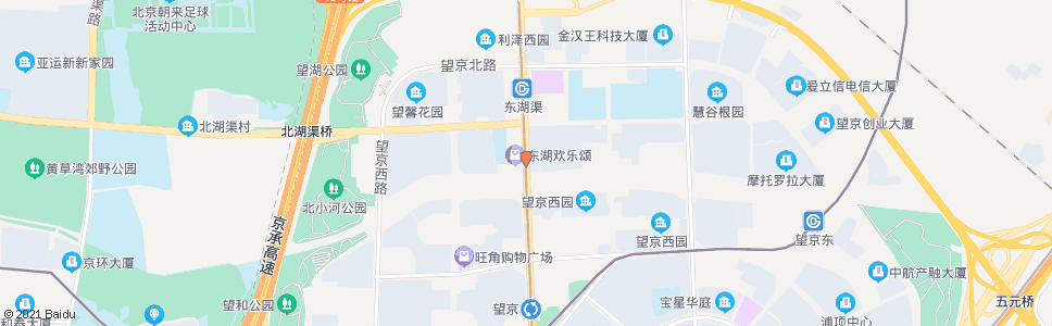 北京望京花园西区_公交站地图_北京公交_妙搜公交查询2025