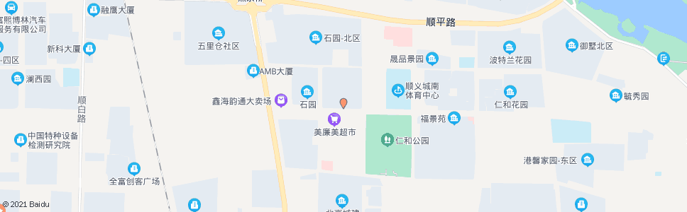 北京石园东区_公交站地图_北京公交_妙搜公交查询2025