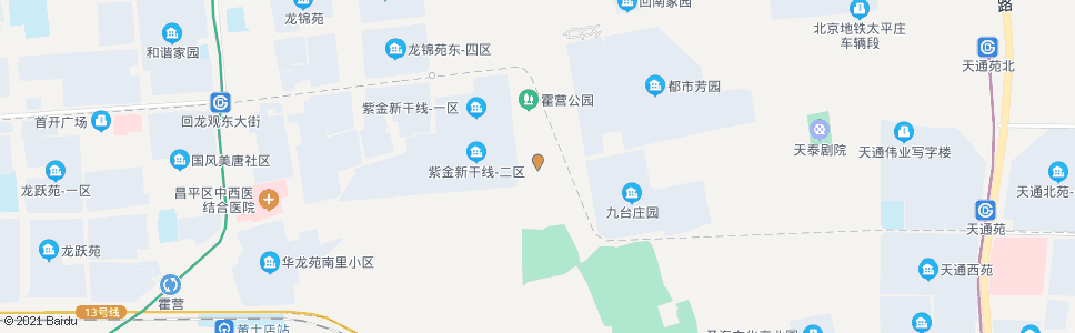 北京九台庄园西站_公交站地图_北京公交_妙搜公交查询2025