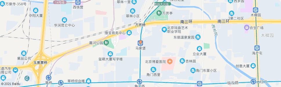 北京马家堡路北口_公交站地图_北京公交_妙搜公交查询2024