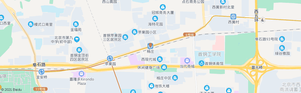 北京杨户庄_公交站地图_北京公交_妙搜公交查询2025