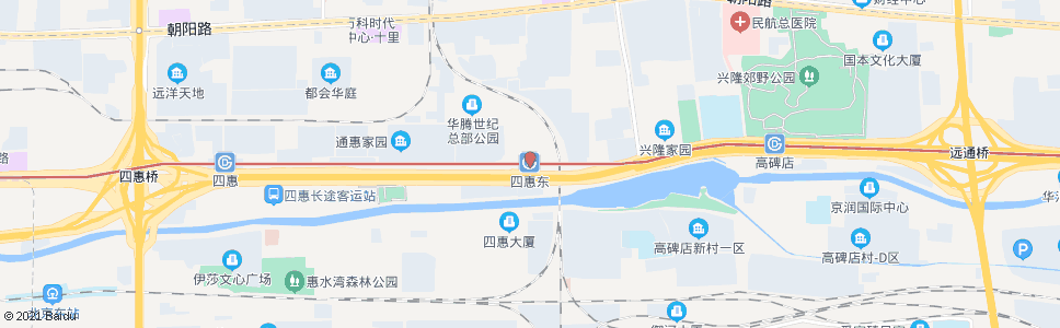 北京高碑店东_公交站地图_北京公交_妙搜公交查询2025