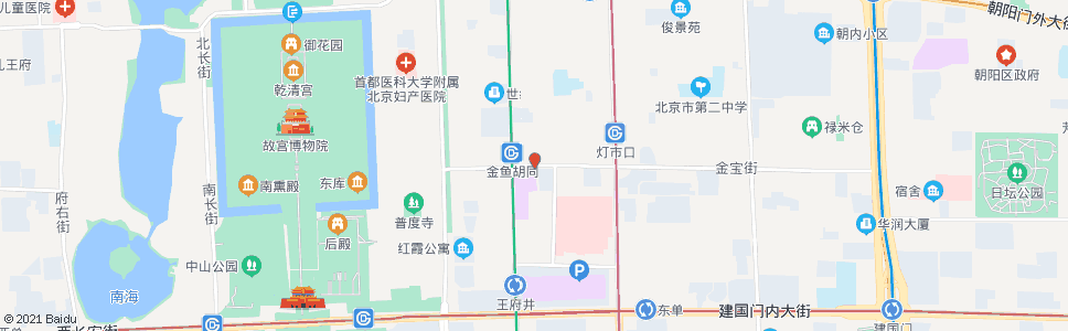 北京新东安市场_公交站地图_北京公交_妙搜公交查询2025