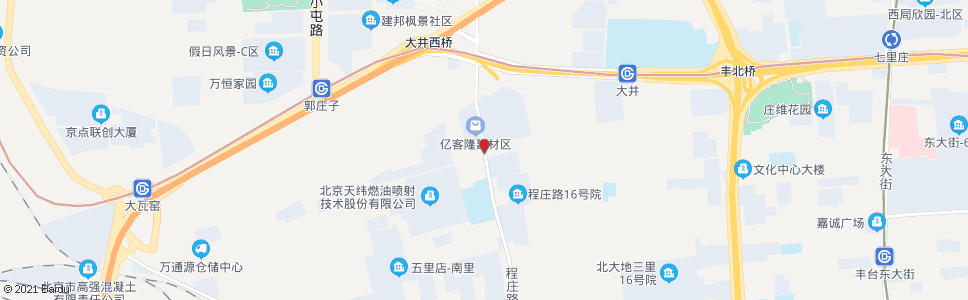 北京程庄路北口_公交站地图_北京公交_妙搜公交查询2025