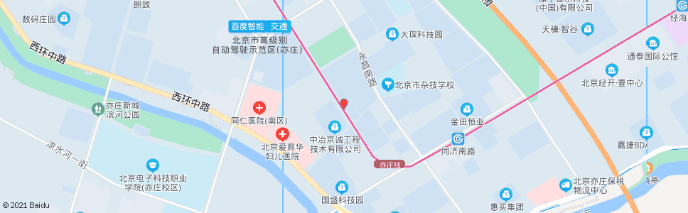 北京宏达南路_公交站地图_北京公交_妙搜公交查询2025