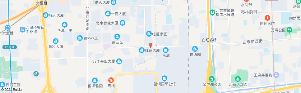 北京红莲南里_公交站地图_北京公交_妙搜公交查询2024