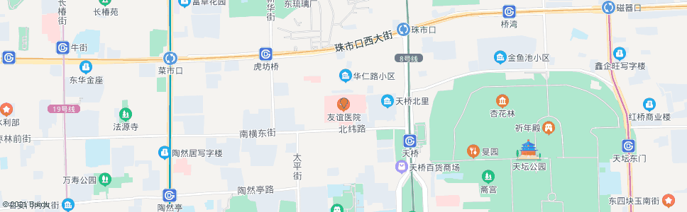 北京友谊医院_公交站地图_北京公交_妙搜公交查询2025