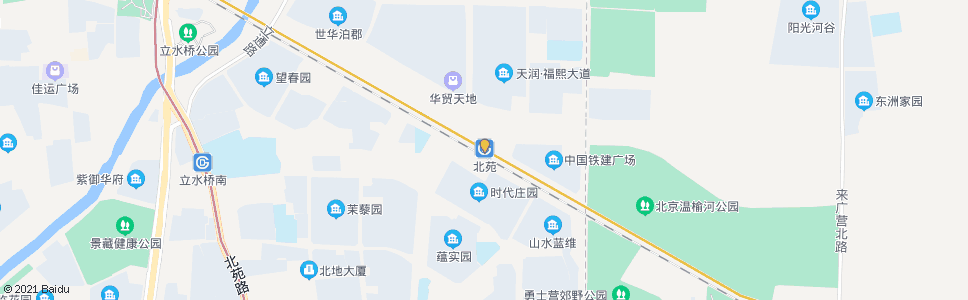 北京城铁北苑站_公交站地图_北京公交_妙搜公交查询2024