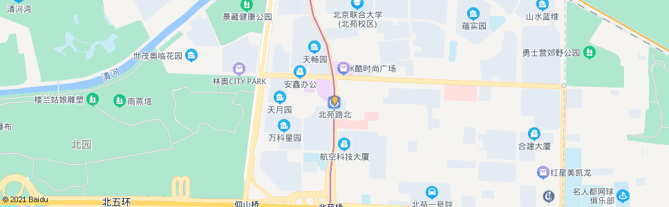 北京地铁北苑路北站_公交站地图_北京公交_妙搜公交查询2025