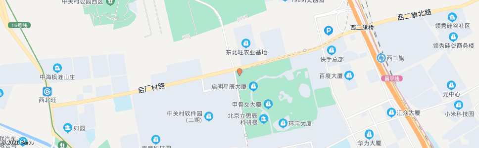 北京东北旺西路北口_公交站地图_北京公交_妙搜公交查询2025