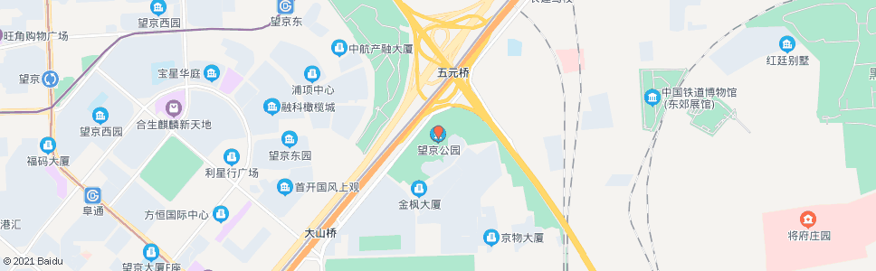 北京望京公园_公交站地图_北京公交_妙搜公交查询2024