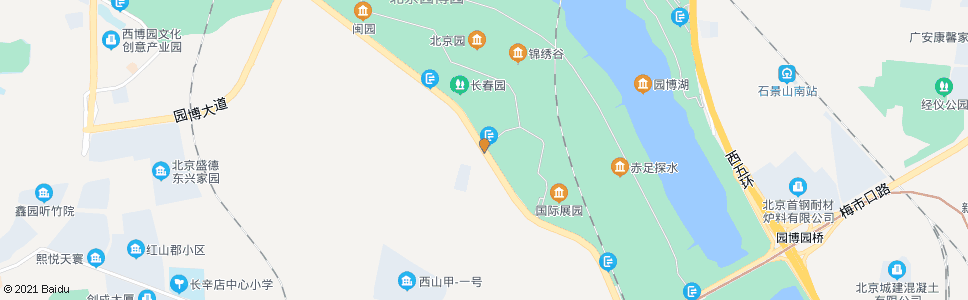 北京园博园三号门_公交站地图_北京公交_妙搜公交查询2024