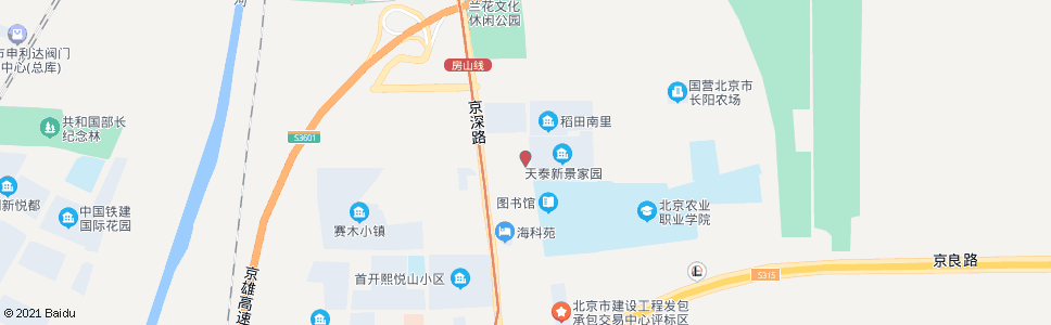 北京稻田村南_公交站地图_北京公交_妙搜公交查询2025