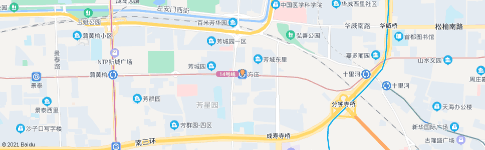 北京方庄站_公交站地图_北京公交_妙搜公交查询2025