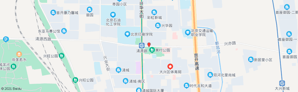 北京地铁清源路站(清源西里南门)_公交站地图_北京公交_妙搜公交查询2025