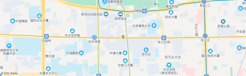 北京二里沟西口_公交站地图_北京公交_妙搜公交查询2025