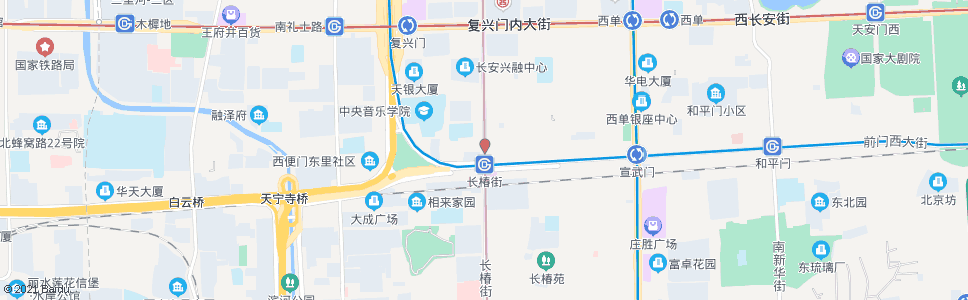 北京长椿街路口北_公交站地图_北京公交_妙搜公交查询2025