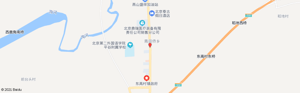 北京东高村_公交站地图_北京公交_妙搜公交查询2025