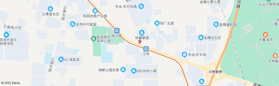 北京土桥超市_公交站地图_北京公交_妙搜公交查询2025