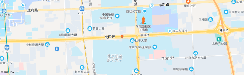 北京学院桥西_公交站地图_北京公交_妙搜公交查询2024