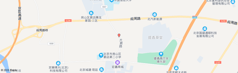 北京下坡店_公交站地图_北京公交_妙搜公交查询2025