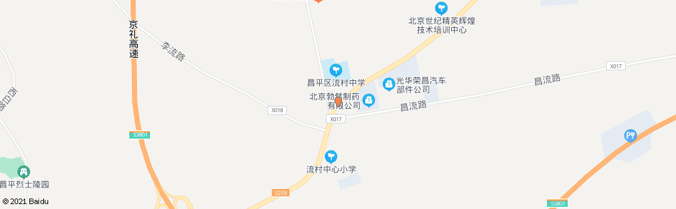 北京北流村_公交站地图_北京公交_妙搜公交查询2025