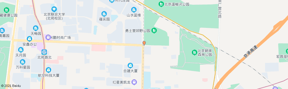 北京红军营南路东口_公交站地图_北京公交_妙搜公交查询2024