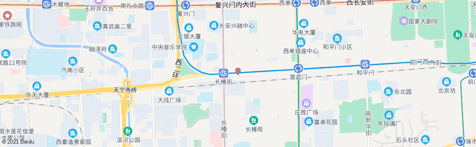 北京长椿街路口东_公交站地图_北京公交_妙搜公交查询2025