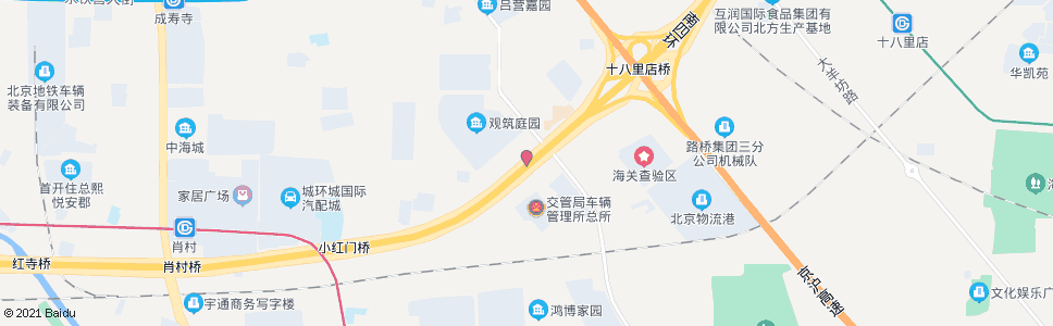 北京十八里店南桥_公交站地图_北京公交_妙搜公交查询2025