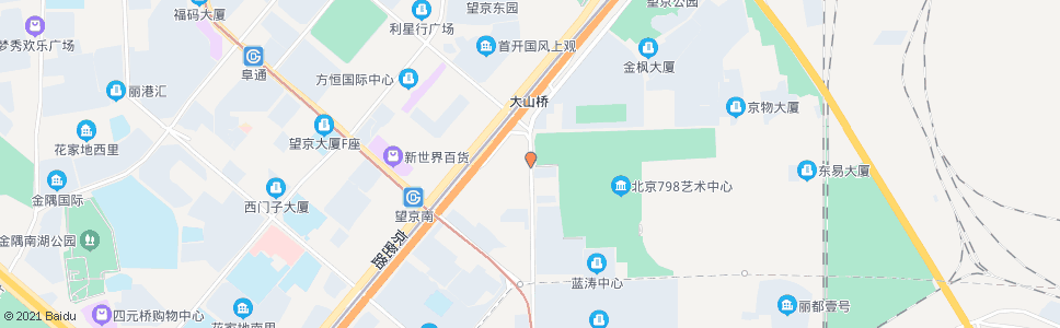 北京大山子路口南_公交站地图_北京公交_妙搜公交查询2025