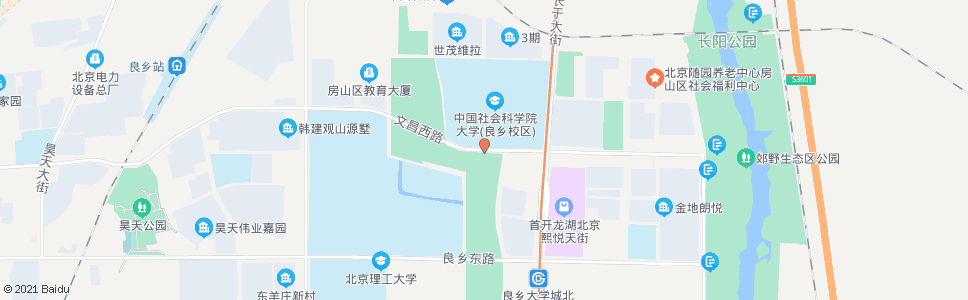 北京中国社会科学院良乡校区_公交站地图_北京公交_妙搜公交查询2024