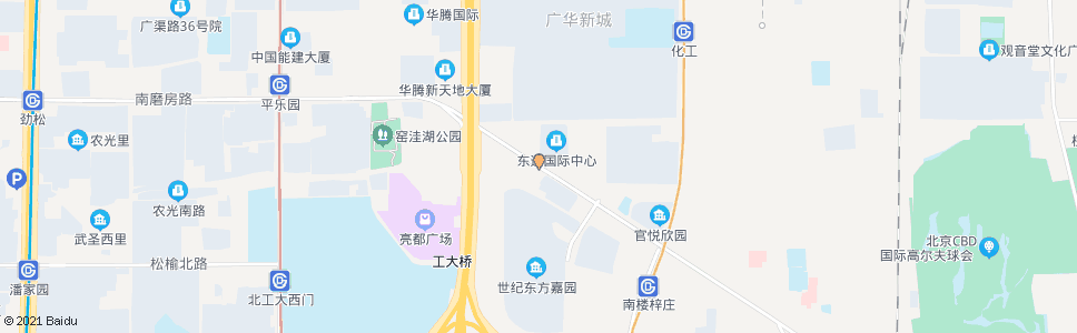 北京窑洼湖桥东_公交站地图_北京公交_妙搜公交查询2025