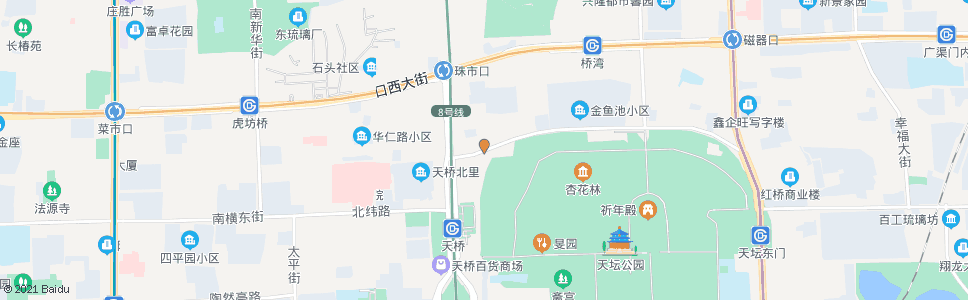 北京天桥路口东_公交站地图_北京公交_妙搜公交查询2025