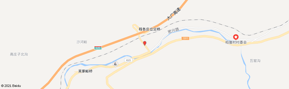 北京程各庄(密兴路旧线支线)_公交站地图_北京公交_妙搜公交查询2025