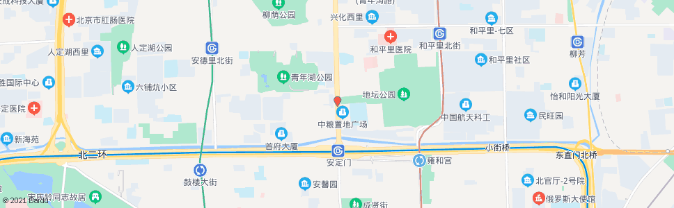 北京地坛西门_公交站地图_北京公交_妙搜公交查询2025