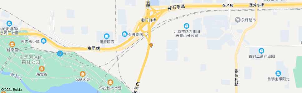 北京鲁谷路衙门口_公交站地图_北京公交_妙搜公交查询2025