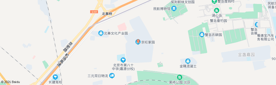 北京京旺家园中街南口_公交站地图_北京公交_妙搜公交查询2025