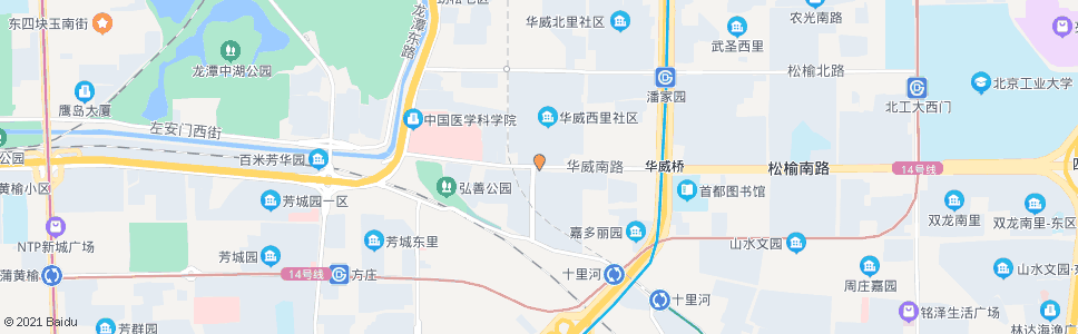 北京华威南路_公交站地图_北京公交_妙搜公交查询2025