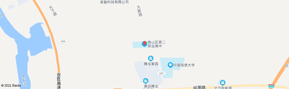 北京房山第二职业中学_公交站地图_北京公交_妙搜公交查询2025