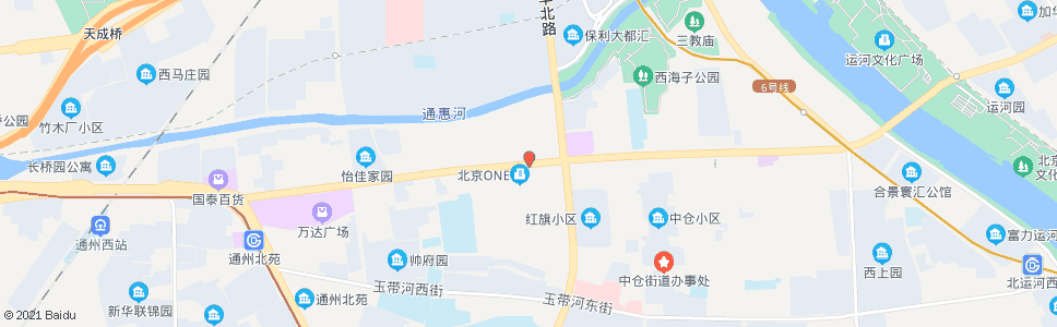 北京通州西大街路口西_公交站地图_北京公交_妙搜公交查询2024