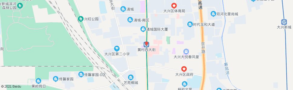 北京黄村西大街站_公交站地图_北京公交_妙搜公交查询2025